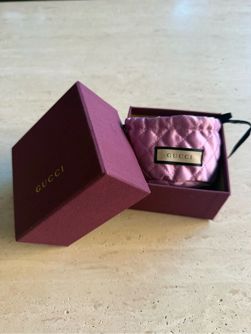 NWB Gucci Grip YA157409 38mm GG Gold Dial Stainless Steel Mens & Unisex Watch